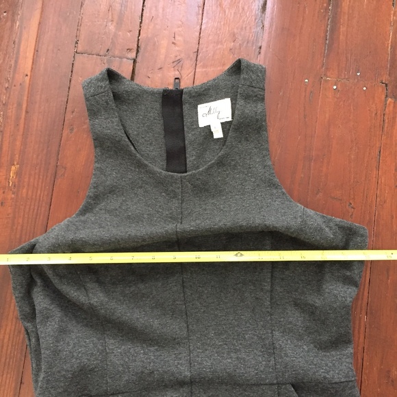 Charcoal Milly Mini Dress with Pockets - Picture 5 of 9